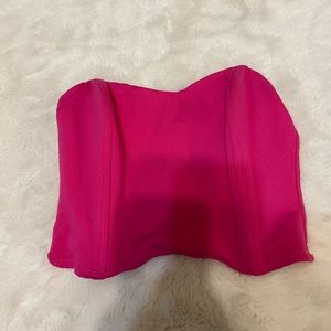 Pink corset top